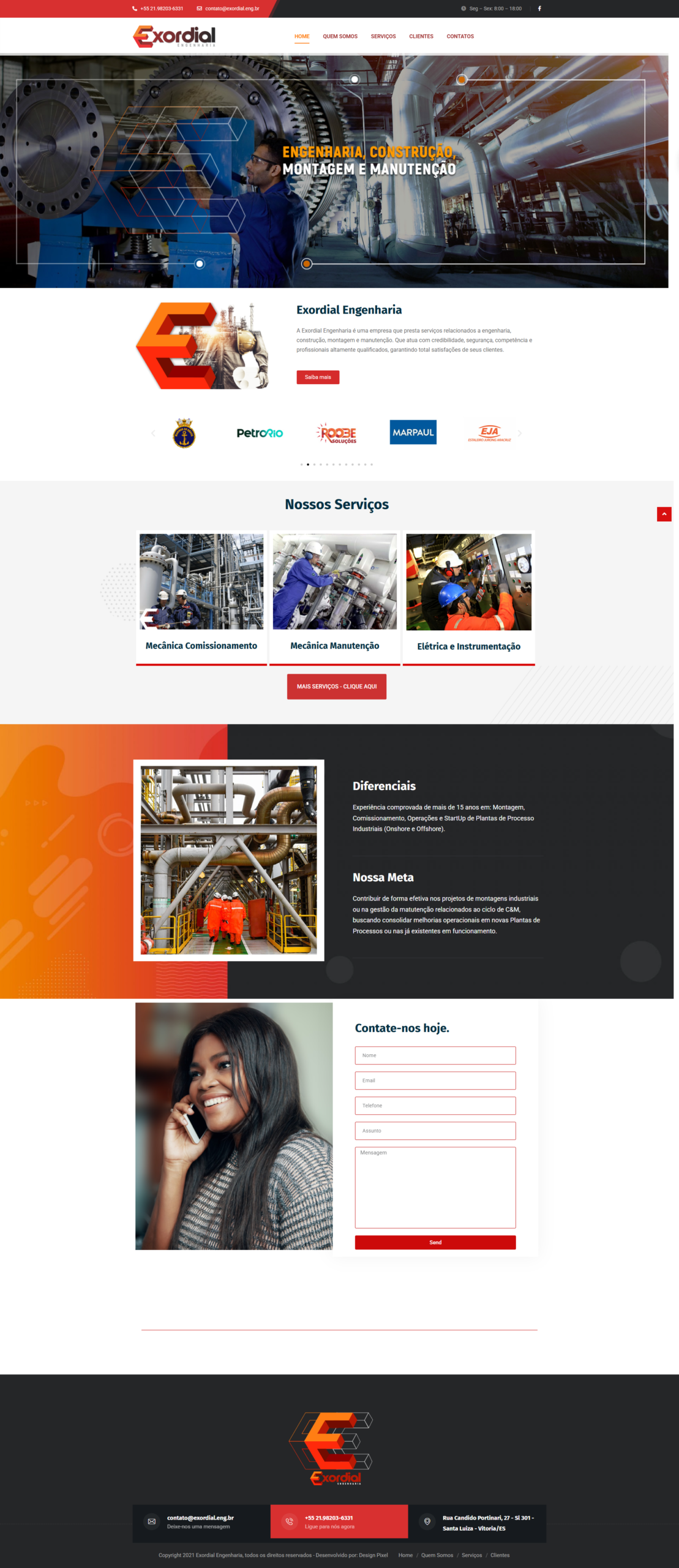 Site Exordial Engenharia